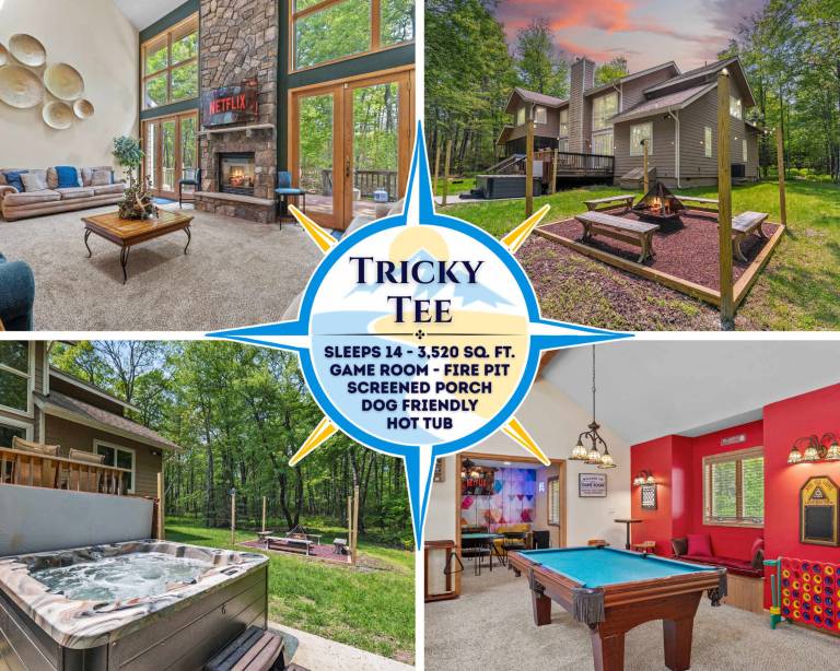 House with private pool, fast internet & garden | Mountain view in Lake Harmony, PA