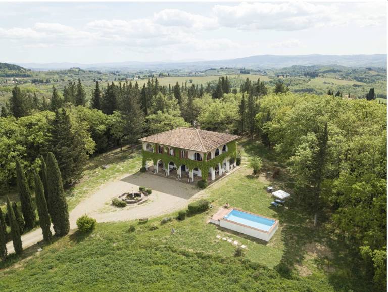 Villa Albertina Your Private Tuscan Villa in Chianti with Pool & Views Lined with Cypress Trees — photo 2