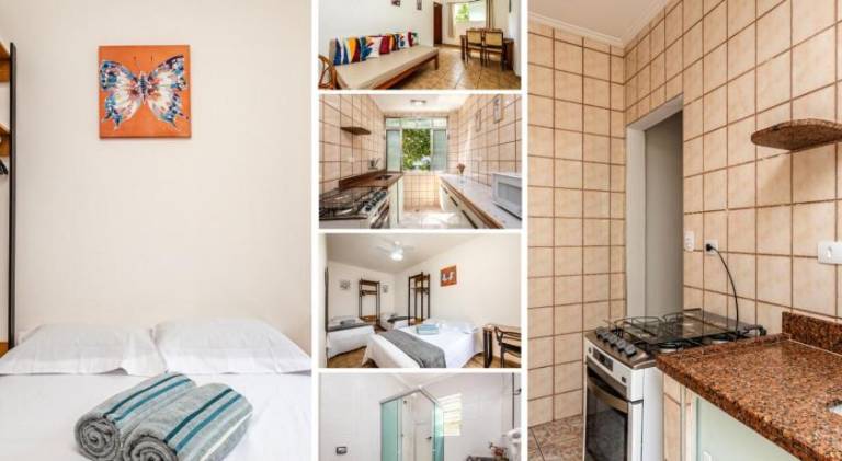 Charming apartment | Next to the beach | Suitable for remote work | Pets allowed in Praia Grande