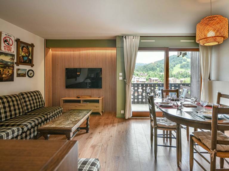 Duplex T3 in Les Gets - 5 pers, panoramic view, balcony, parking, WiFi — photo 5