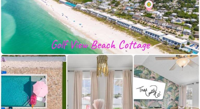 Steps to the beach & close to 30A! Private pool with sundeck & putt putt golf! in Hollywood, FL