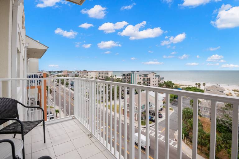 Condo with heated pool & hot tub | Water view in Treasure Island, FL