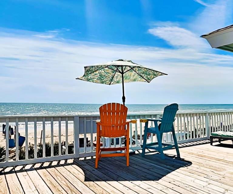 House with barbecue in Galveston, TX