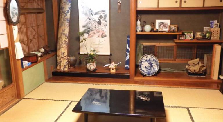 Japanese Traditional House with beautiful garden