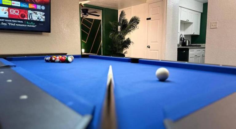 Pool Table Luxury 1Bed Apt in Downtown and Heights in Houston, TX