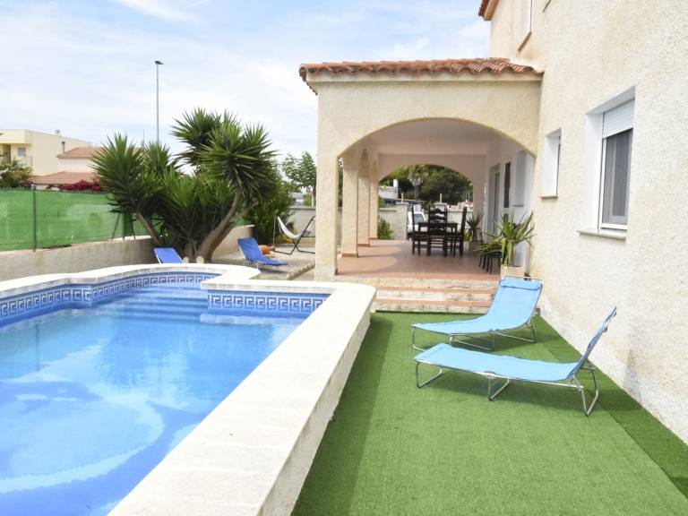 Ferienhaus in L'Eucaliptus, Amposta für max. 10 Personen