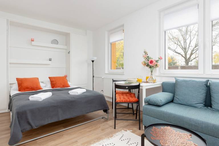 Family-friendly beautiful studio | Pets allowed in Warsaw