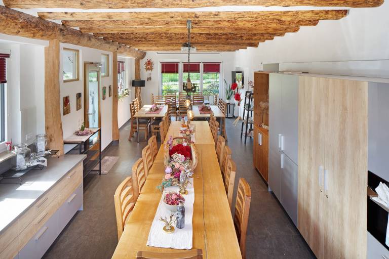Ferienhaus mit Hund in Hofsgrund f&uuml;r max. 45 Personen