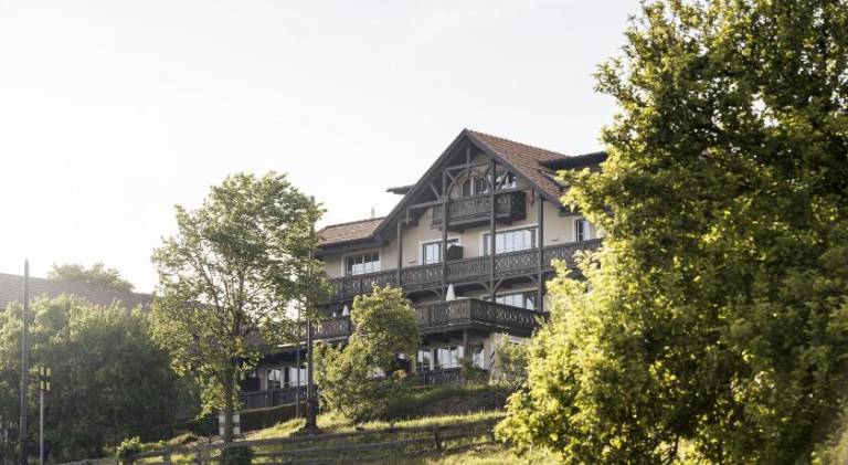 Rental apartment with yard, pool & patio in Renon