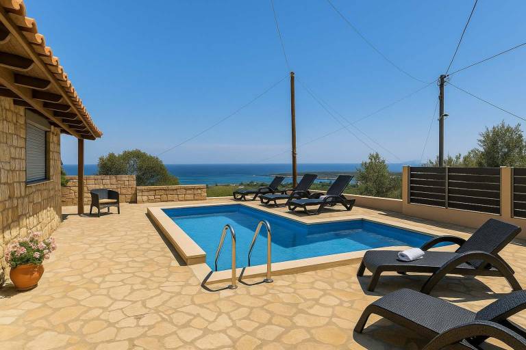 Chania Serenity Villa Unbeatable Oceanic Views