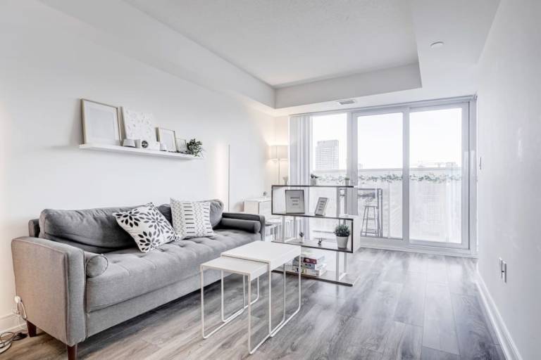 Epic CN Tower View & Theater Feel in Stylish 1BR