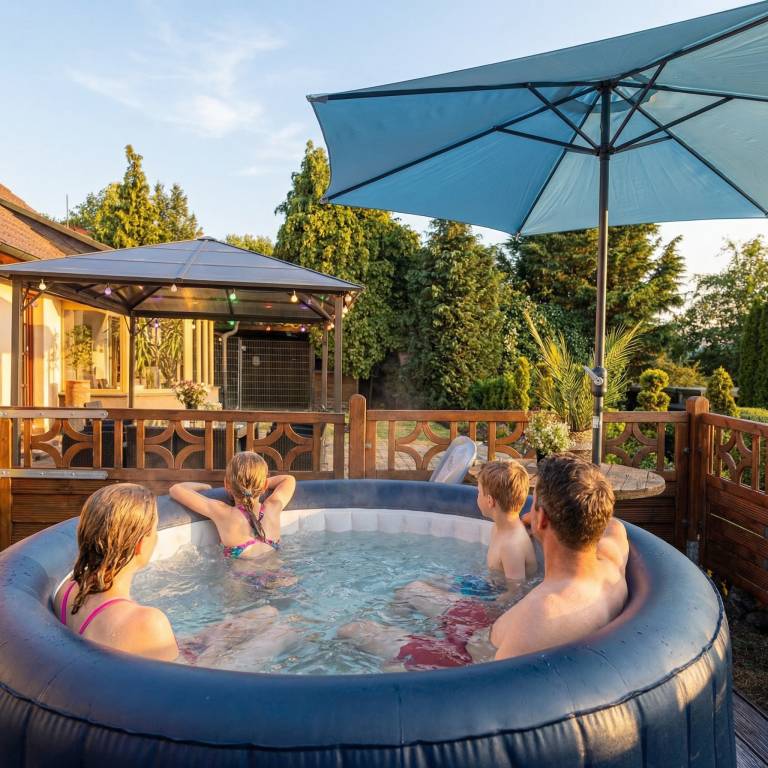 Ferienhaus mit Pool in Bellin, Deutschland f&uuml;r max. 8 Personen