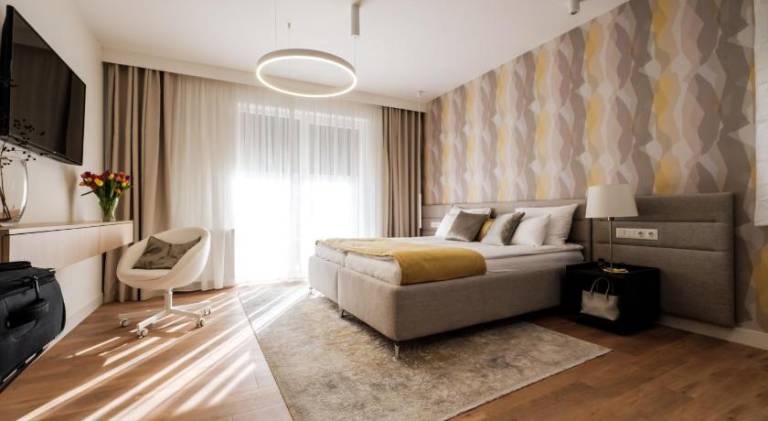 Serviced apartment with terrace, garden & sauna in Pecs