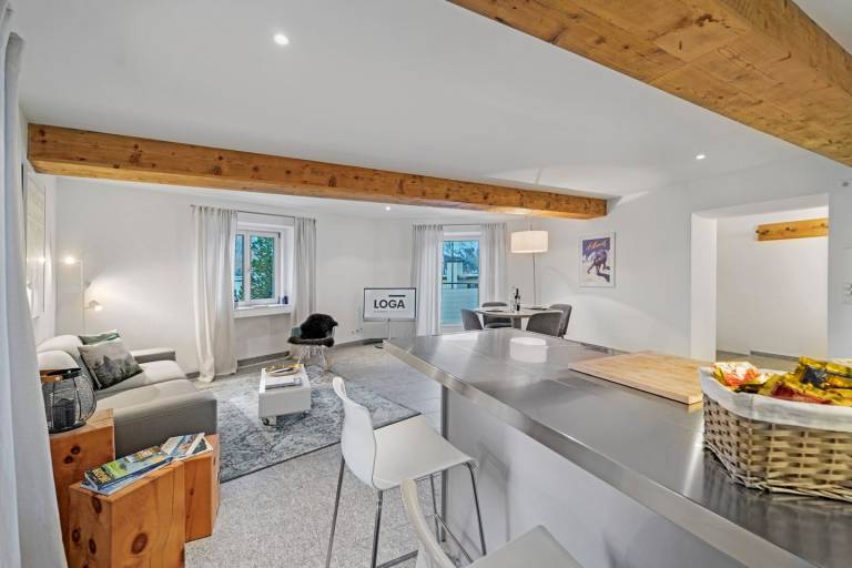 Ferienwohnung mit Hund in Sankt Moritz f&uuml;r max. 2 Personen