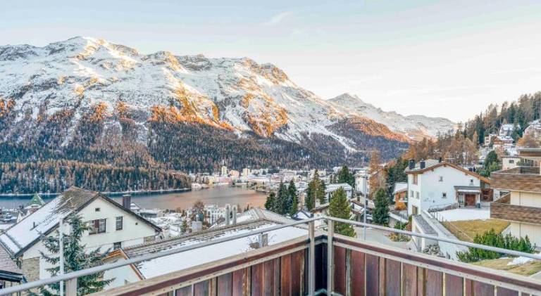 StMoritz Center Vintage Terrace 180 full lake view — photo 4