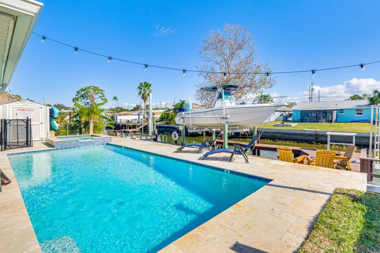 Spacious Canalfront Home w Pool 1 2 Mi to Beach