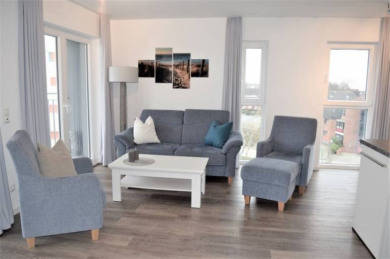 Moderne, hochwertige Ferienwohnung, Sauna, großer Balkon, Meerblick, strandnah — photo 3