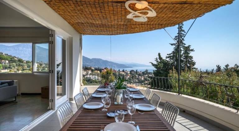 Villa Shangrila, charming house with sea view, swimming pool and garden nr Monaco and Italy — photo 4