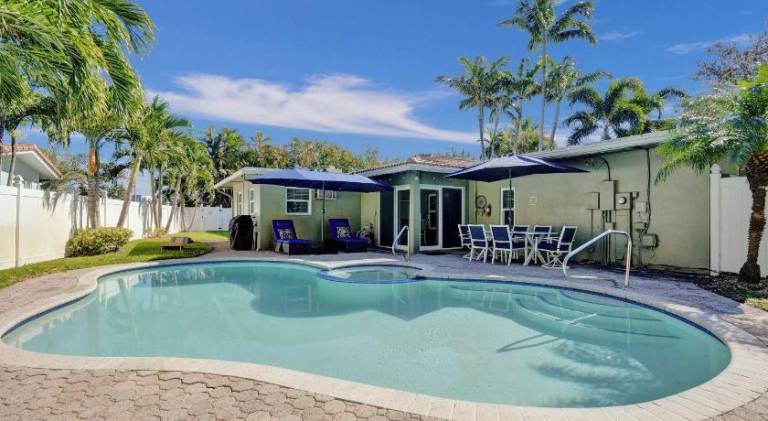Vacation home with hot tub & pool in Pompano Beach, FL