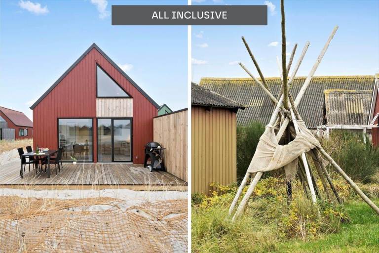 House with patio, garden & grill in Hvide Sande
