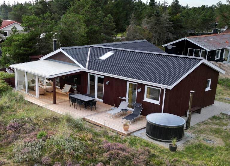 Ferienhaus mit Hund inSønder Vorupør  f&uuml;r max. 6 Personen