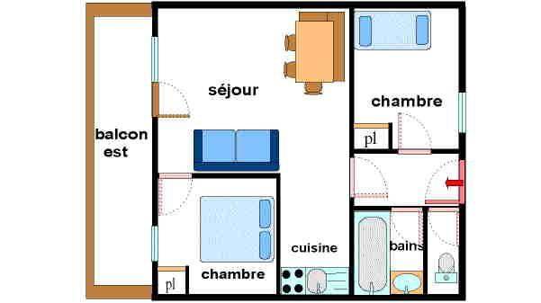 36 m² Ferienwohnung ∙ 2 Schlafzimmer ∙ 6 Gäste – Bild 5
