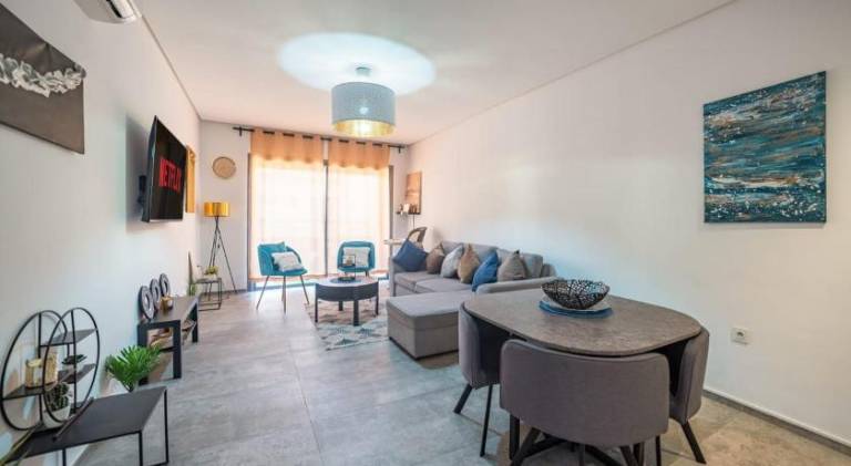 Modern Hivernage Appt New 2-BR w Pool & Terrace in Marrakech