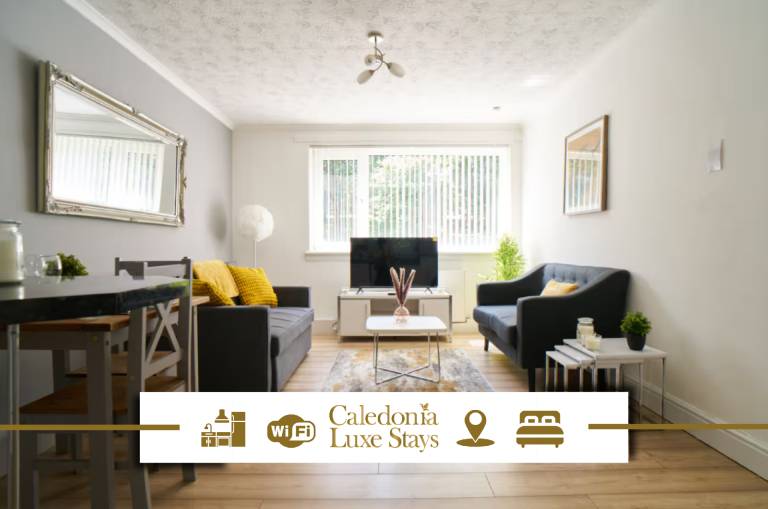 Rental apartment with yard | Suitable for remote work in Glasgow