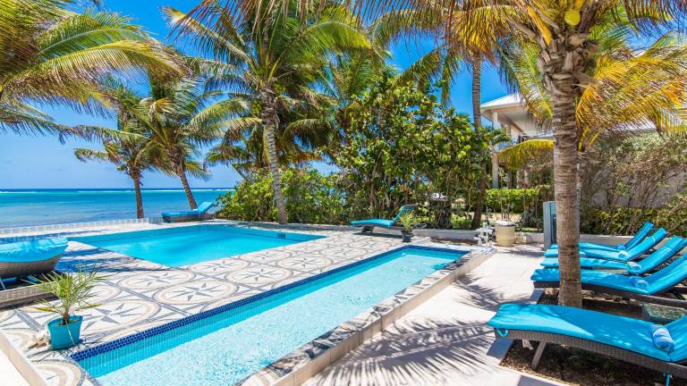 Sprat Bay 6 BR Oceanfront Luxury Villa in South Sound