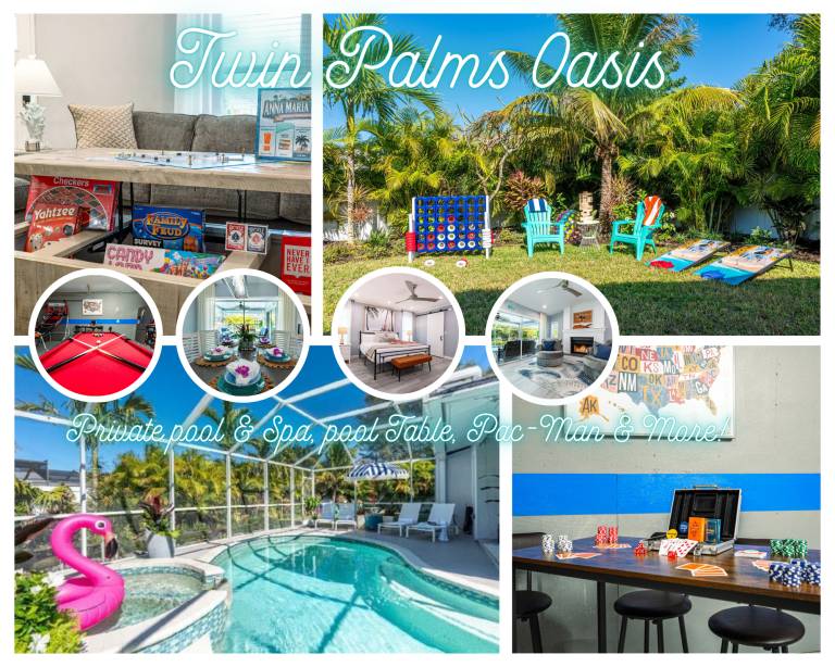 Family-oriented pleasant house with jacuzzi, private pool & barbeque | Pet-friendly in Bradenton, FL