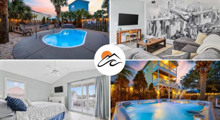 House with hot tub | Suitable for remote work in Garden City, SC