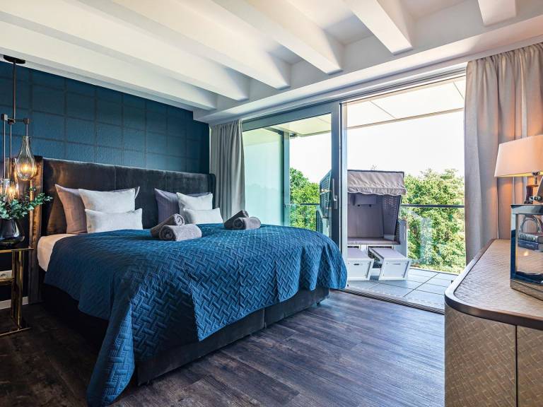 FeWo Goodlife: Luxus-FeWo 118 m² mit Sauna, Kamin & zwei Balkonen – Prora in Binz