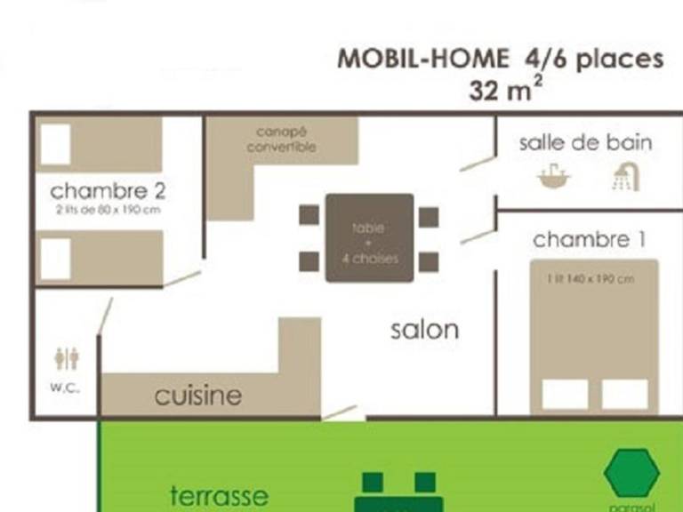 Mobile home with heated pool & terrace | Pets are welcome — photo 5