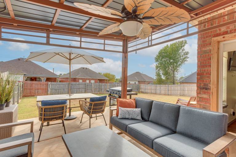 Private Patio + Yard: Home By Tinker & Hospitals! in Oklahoma City, OK