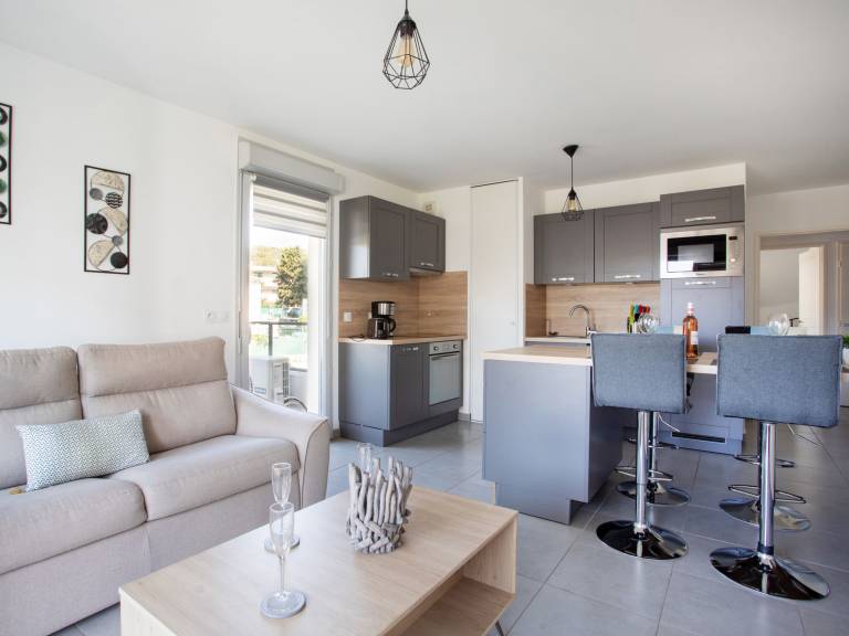 Ferienwohnung in Villeneuve-Loubet, Biot für max. 5 Personen