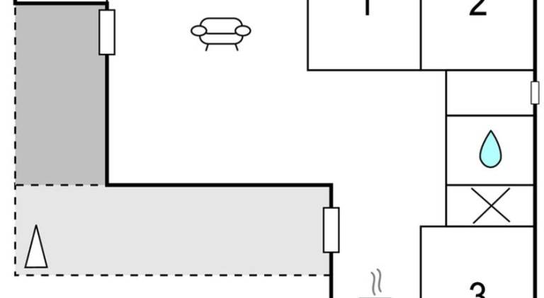 House with 3 rooms for 6 persons — photo 4