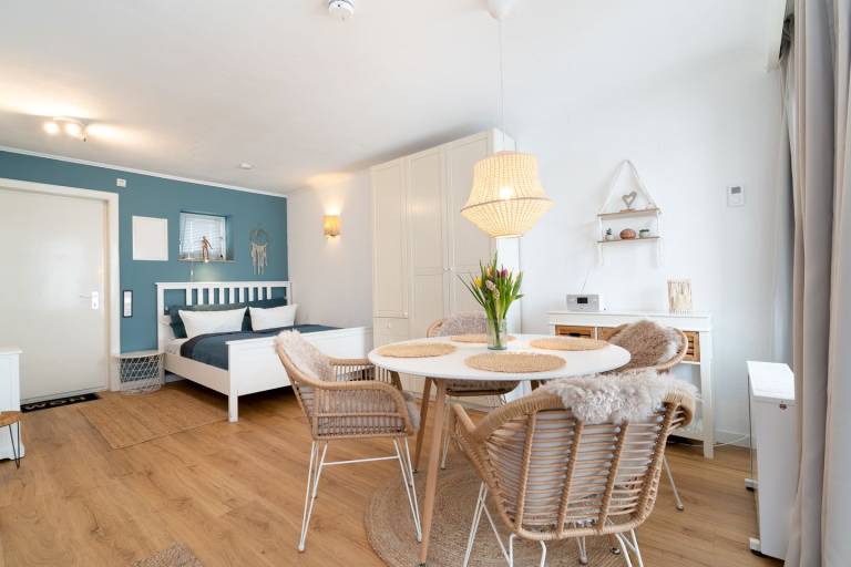 Stilvoll im Boho-Chic mit Meerblick vom Balkon in Scharbeutz