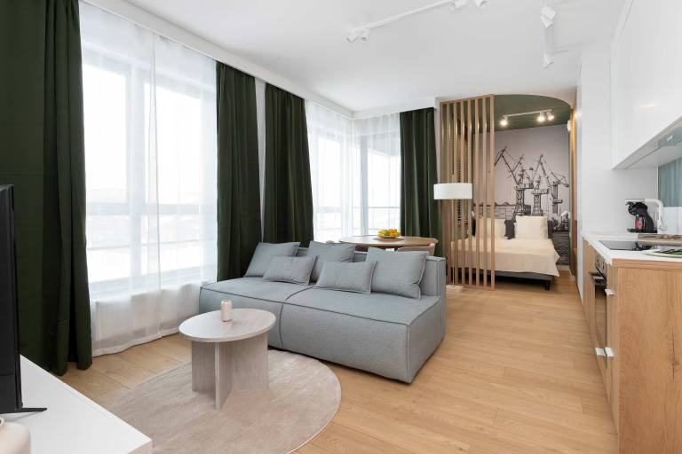 Ks Jerzego Popie uszki 20A Gda sk Comfortable Studio Air Conditioning in Gdansk