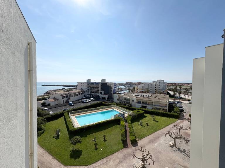 Studio sea view, AC, pets welcome - 2 guests in Torreilles