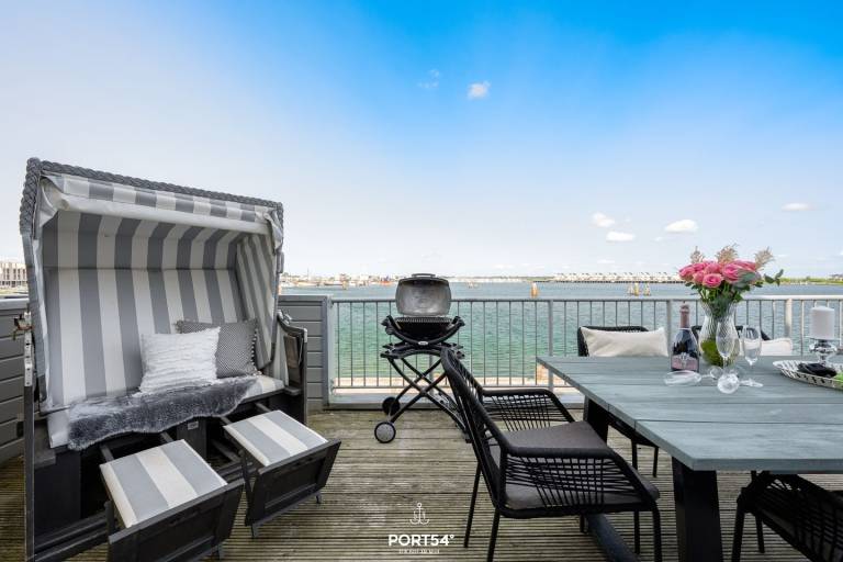 But Meere - Infrared Sauna, Fireplace, Whirlpool, Shower, Balcony, Beach Chair in Flensburg