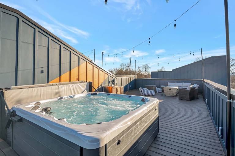 4 Rooftop Decks 4 Hot Tubs Game Rooms Sauna