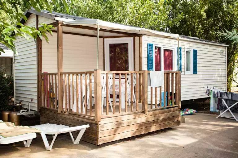 Campsite Lou pignada - Mobile home Classic 2 bdr. 4 pers. Covered Decking in Dax