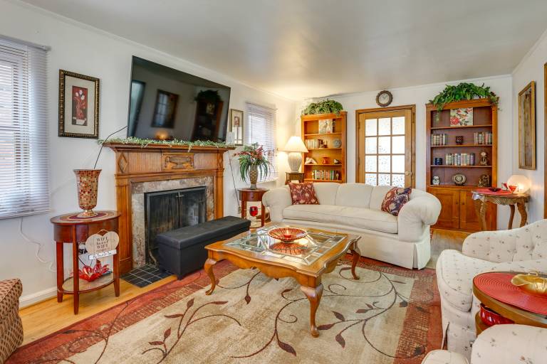 Walk to Detroit Zoo Home w Sunroom & Patio