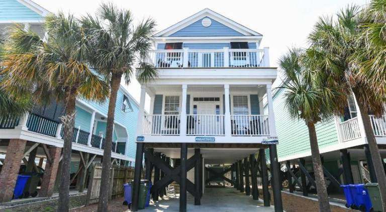 Vacation home with pool in Garden City, SC