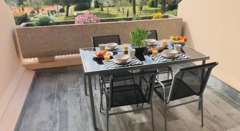 Appartement 2 pieces, renove, 2 piscines+tennis, mer, climatisation in Biot