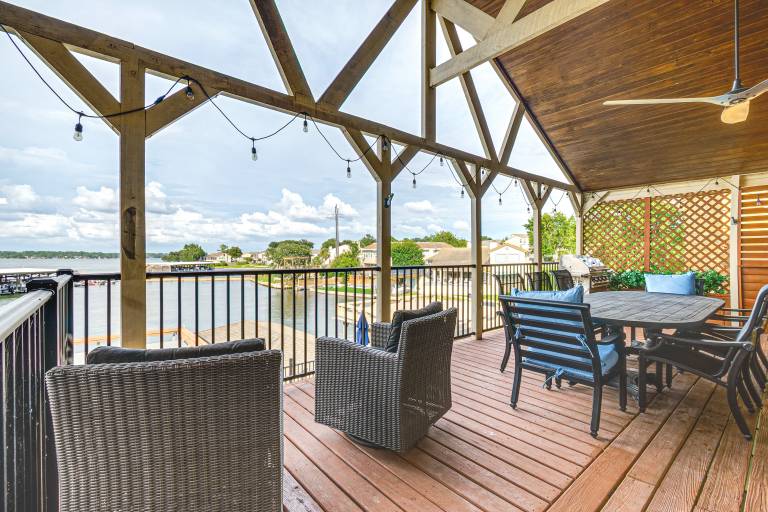 Private Boat Dock & Slip Luxe Lake Conroe Gem