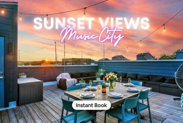 Rooftop Deck 2 Car Garage Downtown Nashville