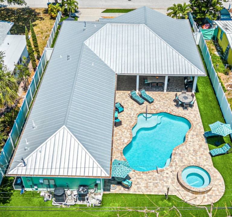 Vacation home with barbecue, private pool & hot tub in Cape Canaveral, FL
