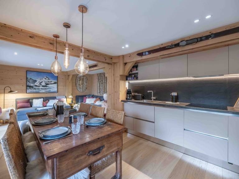 Duplex at the lift base in Megève - 4 bedrooms — photo 2