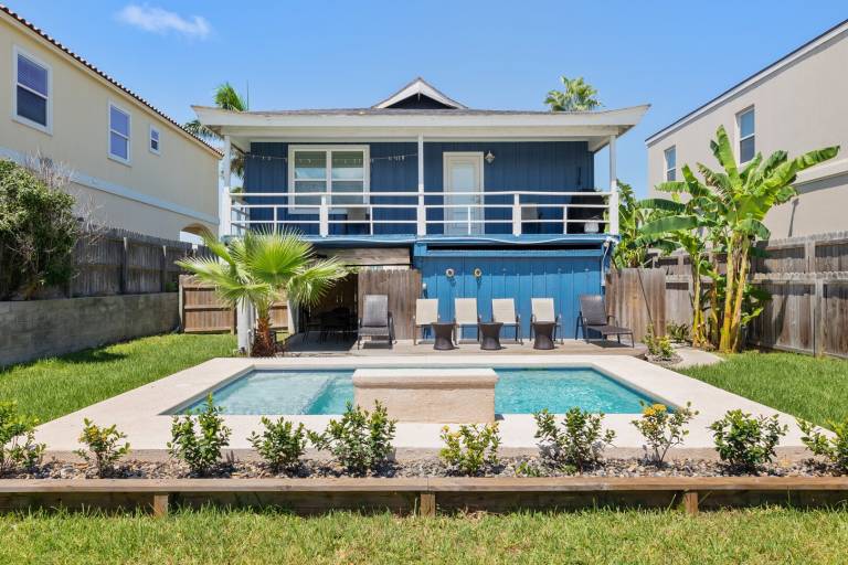 House with private pool & yard in South Padre Island, TX